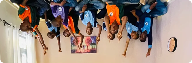 Upside Down House interior