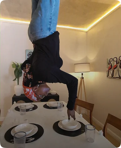 Upside Down House interior